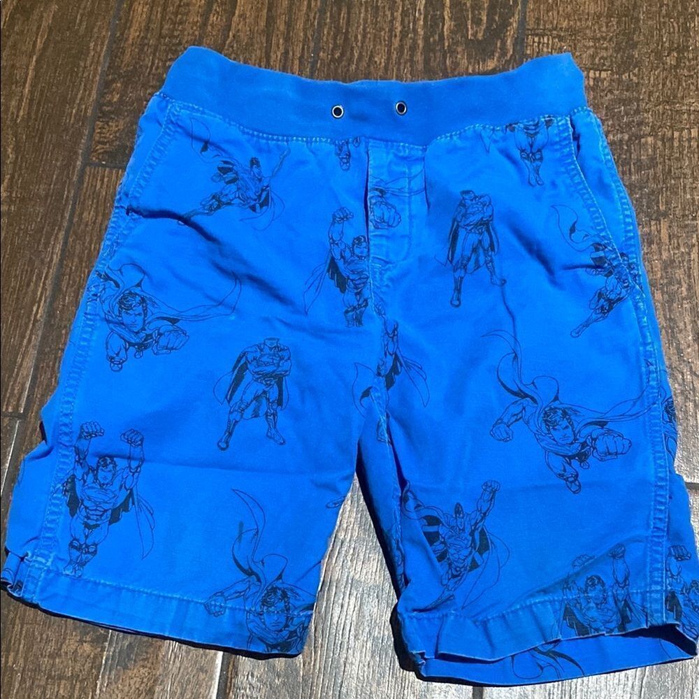 10/$50 Gap Kids Blue Superhero Print Shorts Kids Size 10 Regular